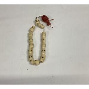 Antique Hand Carved 14 Skulls Praying Beads